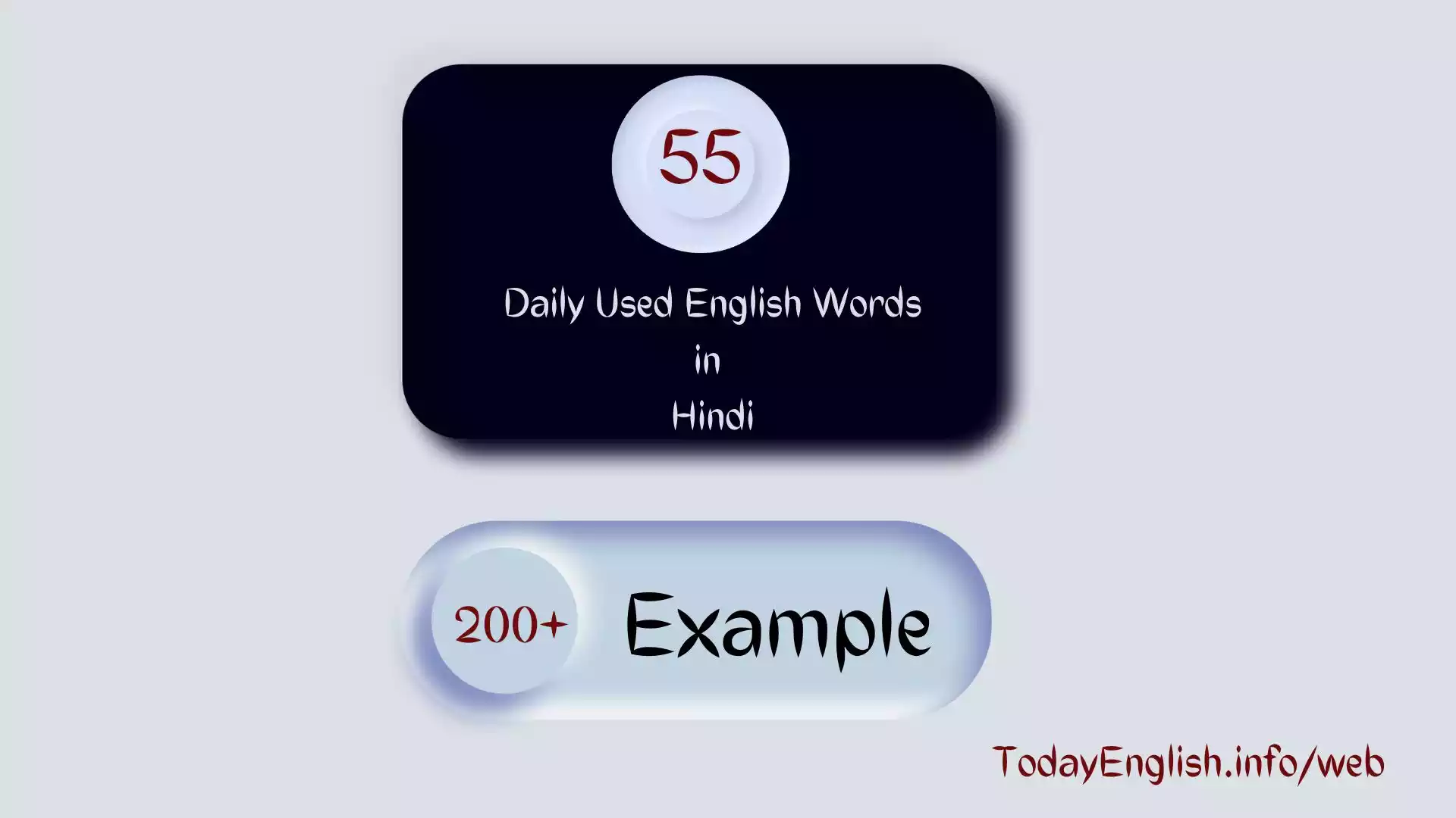 55 Daily Used English Words in Hindi meanings with Examples Sentences